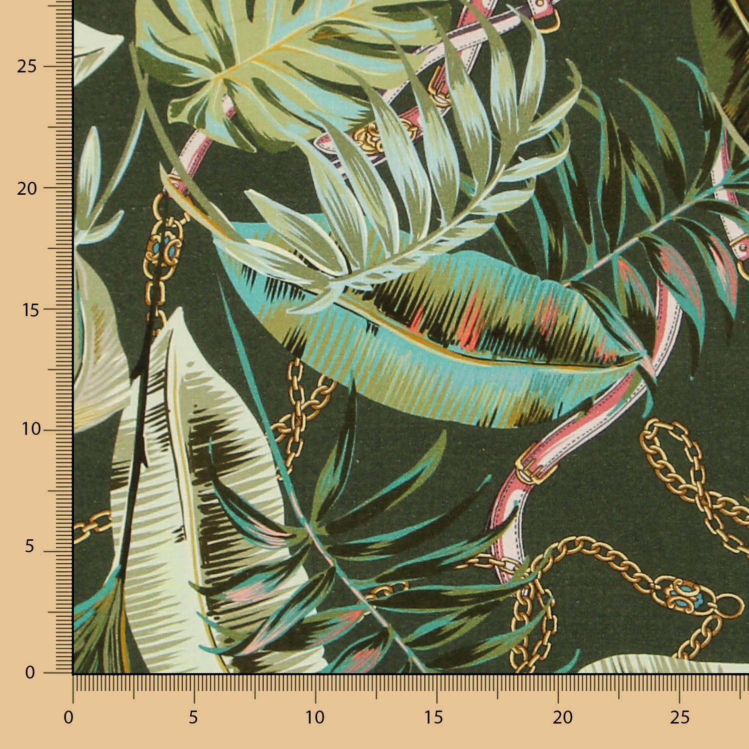 Viscose Hermés Tropical Verde - Ribes y Casals