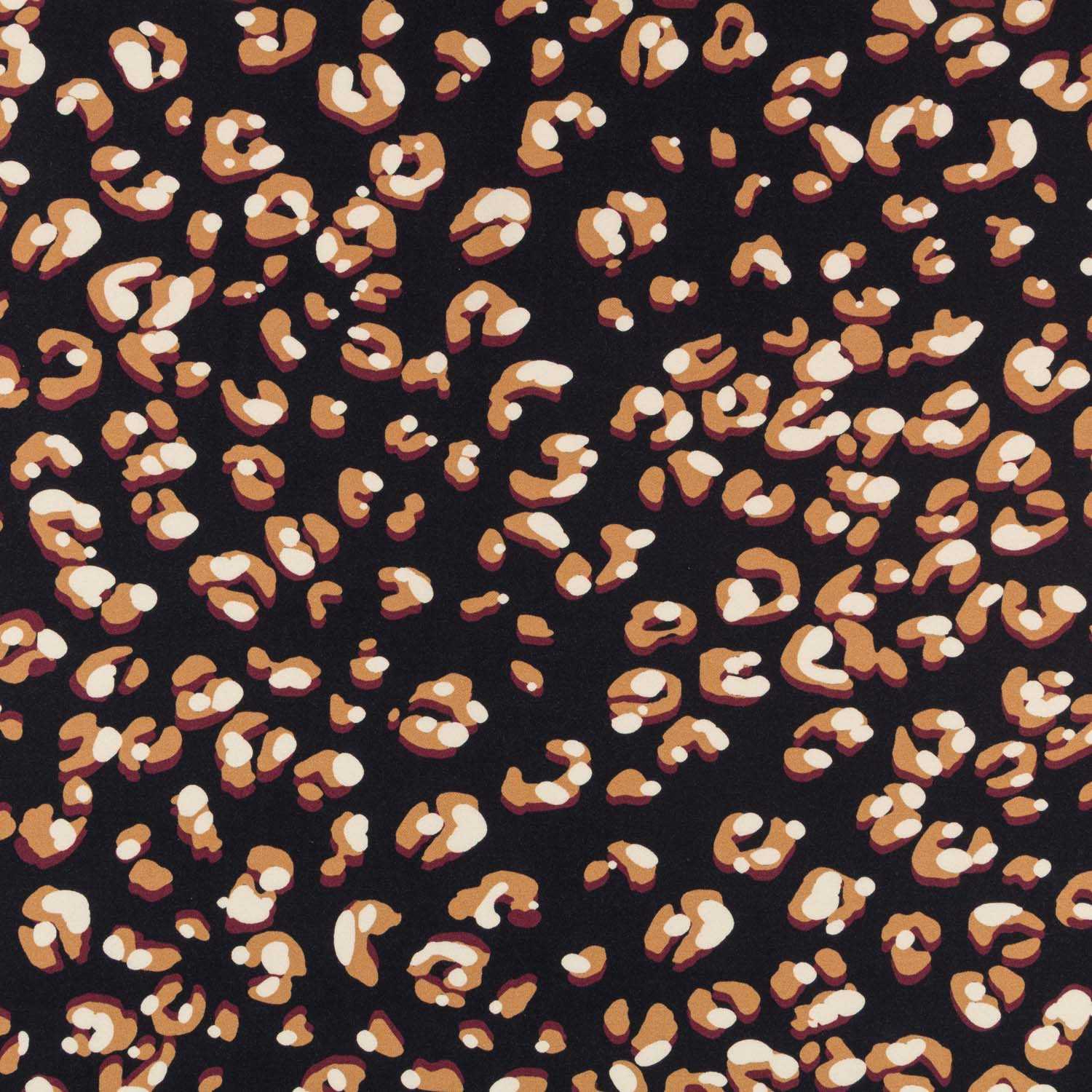 Viscose Léopard Noir - Ribes y Casals