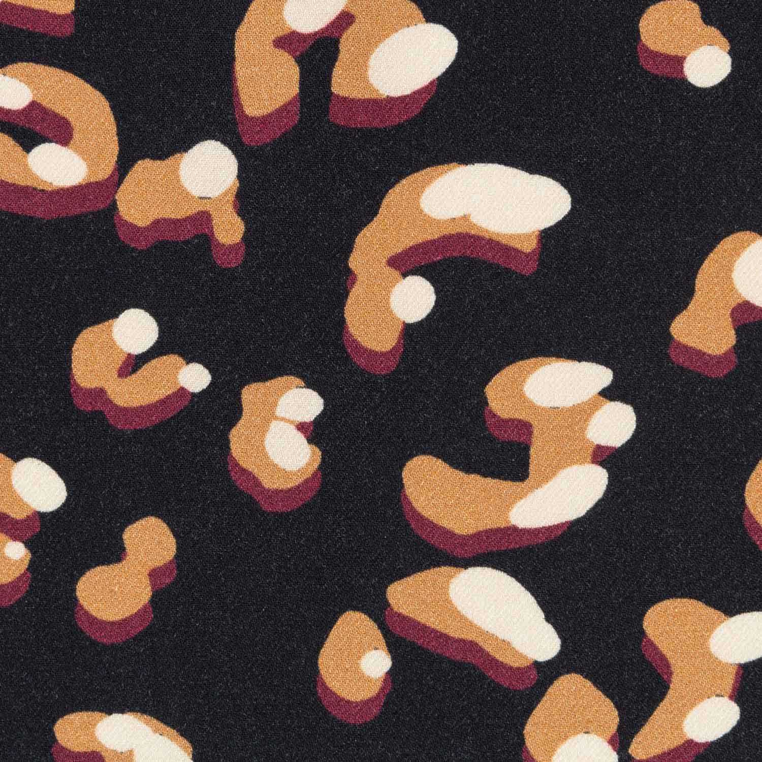 Viscose Léopard Noir - Ribes y Casals