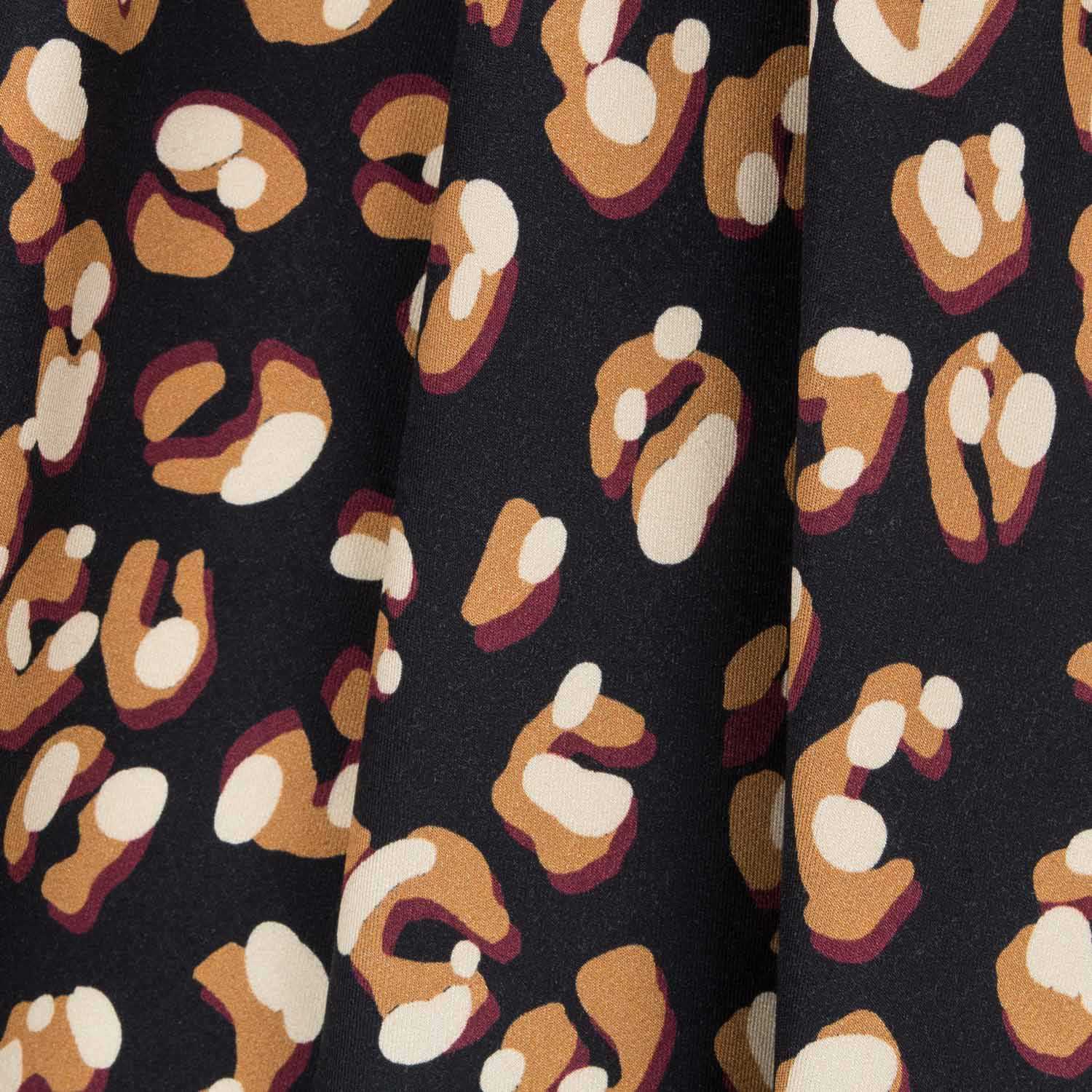 Viscose Léopard Noir - Ribes y Casals
