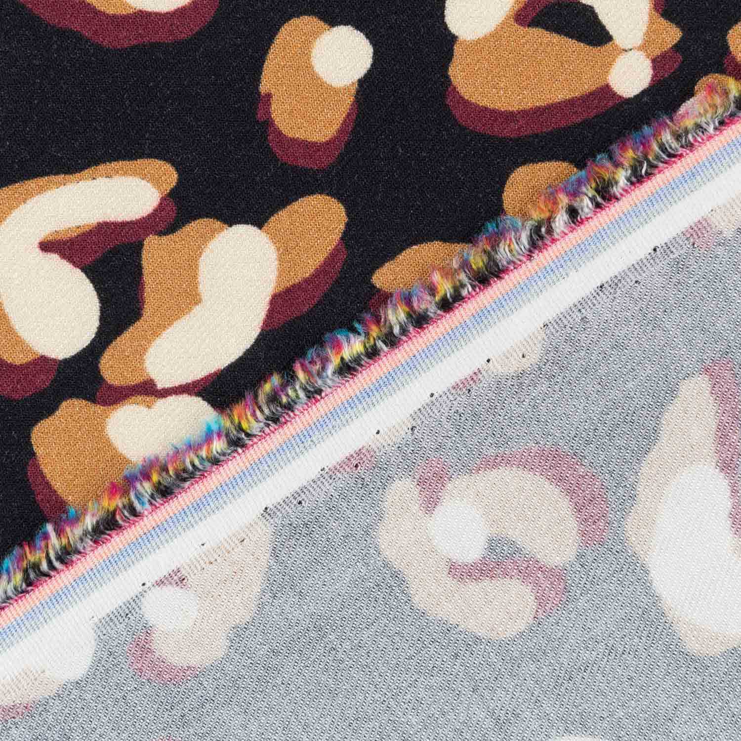 Viscose Léopard Noir - Ribes y Casals