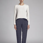 Viscose à Pois Fond marine - Ribes y Casals