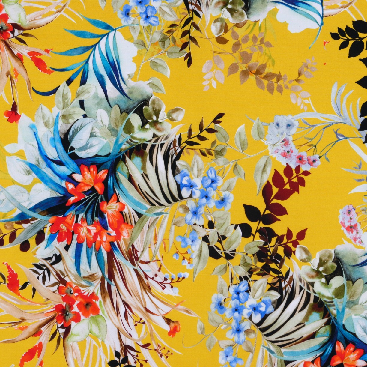 Viscose Lycra Tropical Jaune - Ribes y Casals