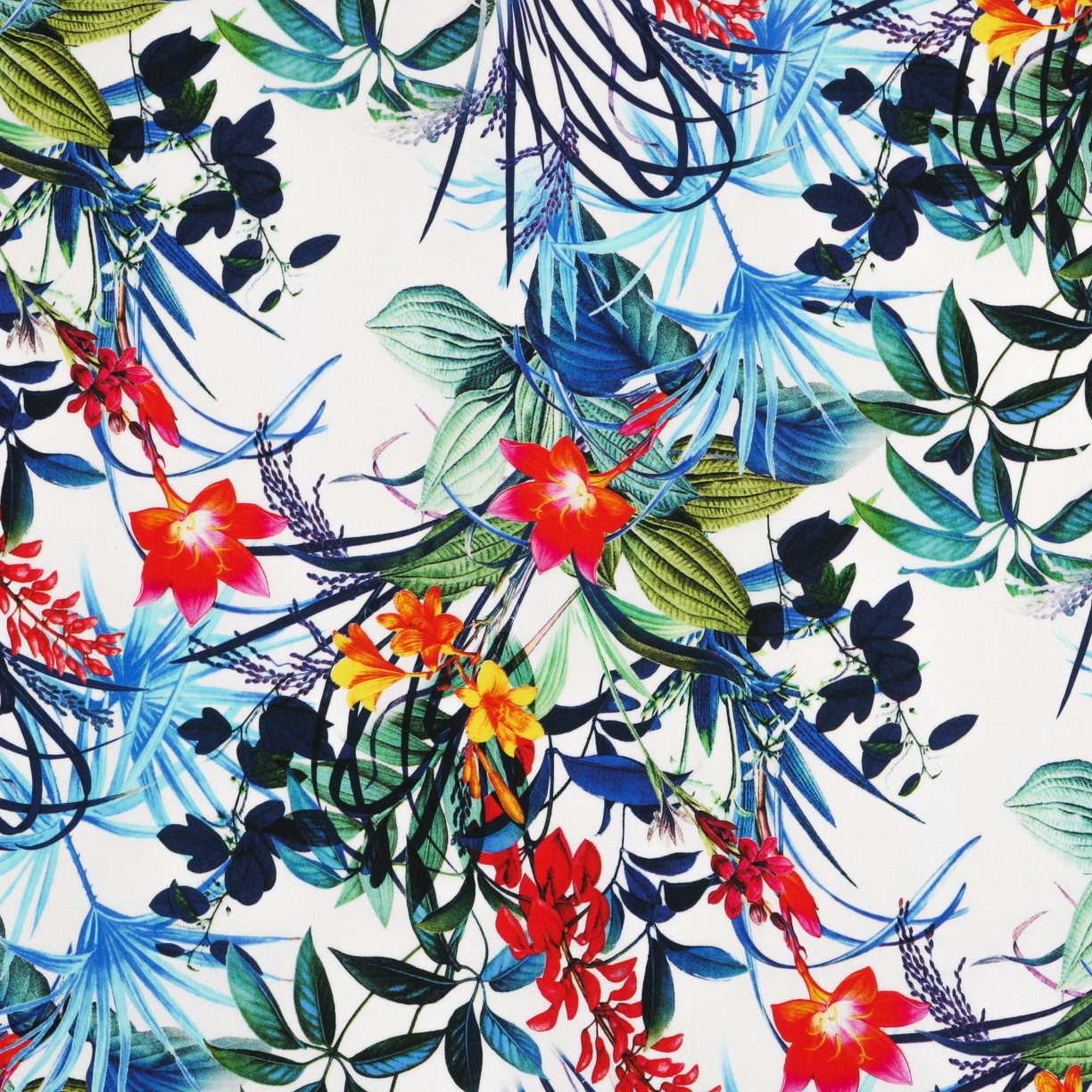 Viscose Lycra Tropical Blanc - Ribes y Casals