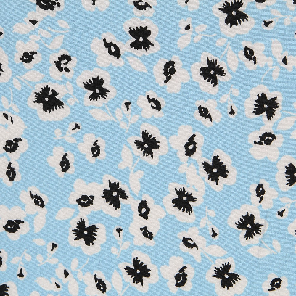 Viscose Marguerites Bleu Ciel - Ribes y Casals