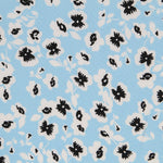Viscose Marguerites Bleu Ciel - Ribes y Casals