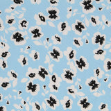 Viscose Marguerites Bleu Ciel - Ribes y Casals