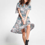 Viscose Pois Vert Forêt - Ribes y Casals