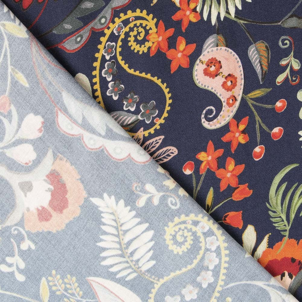 Viscose Cachemire Navy - Ribes y Casals