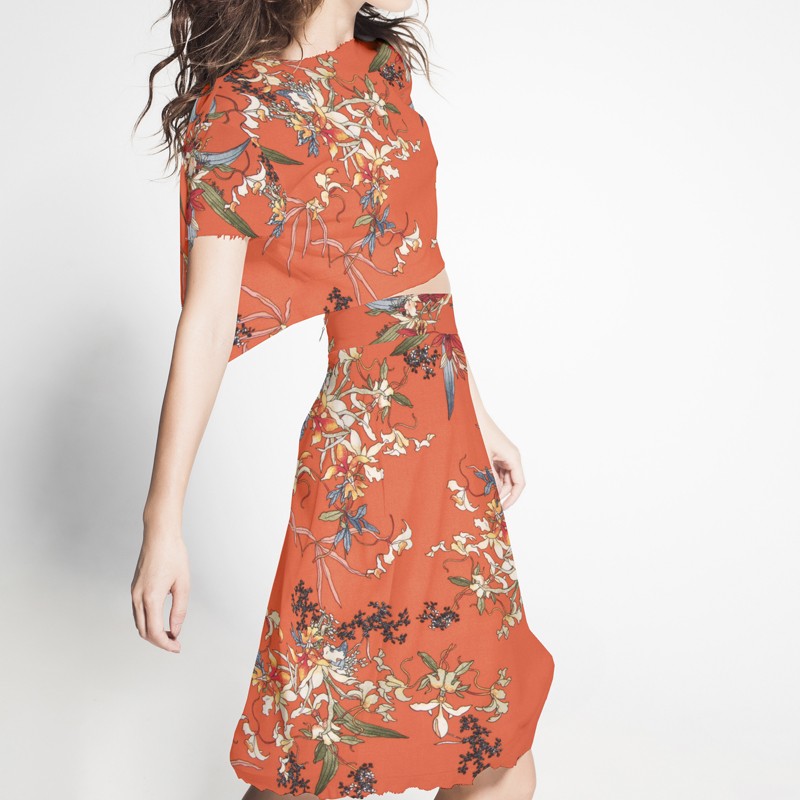 Viscose Japon Orange - Ribes y Casals