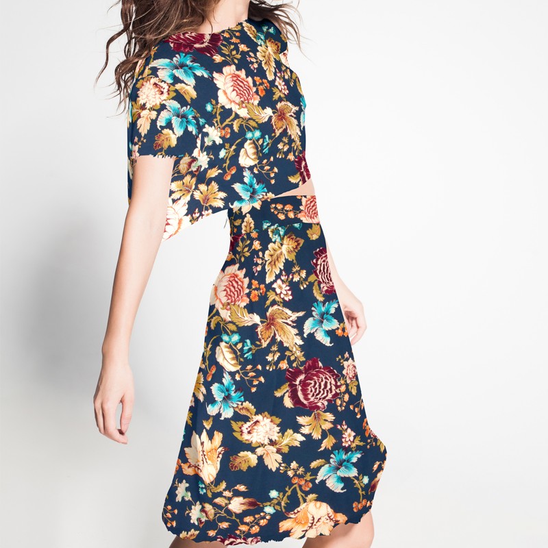 Viscose Ethnique Bleu - Ribes y Casals