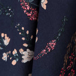 Viscose Fleurs Novembre Marine - Ribes y Casals