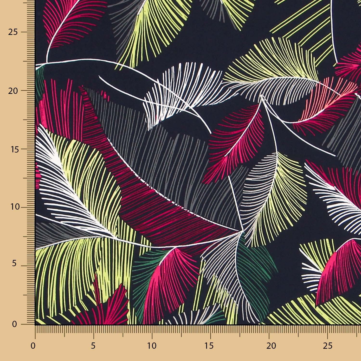 Viscose Palmiers Jaune - Ribes y Casals