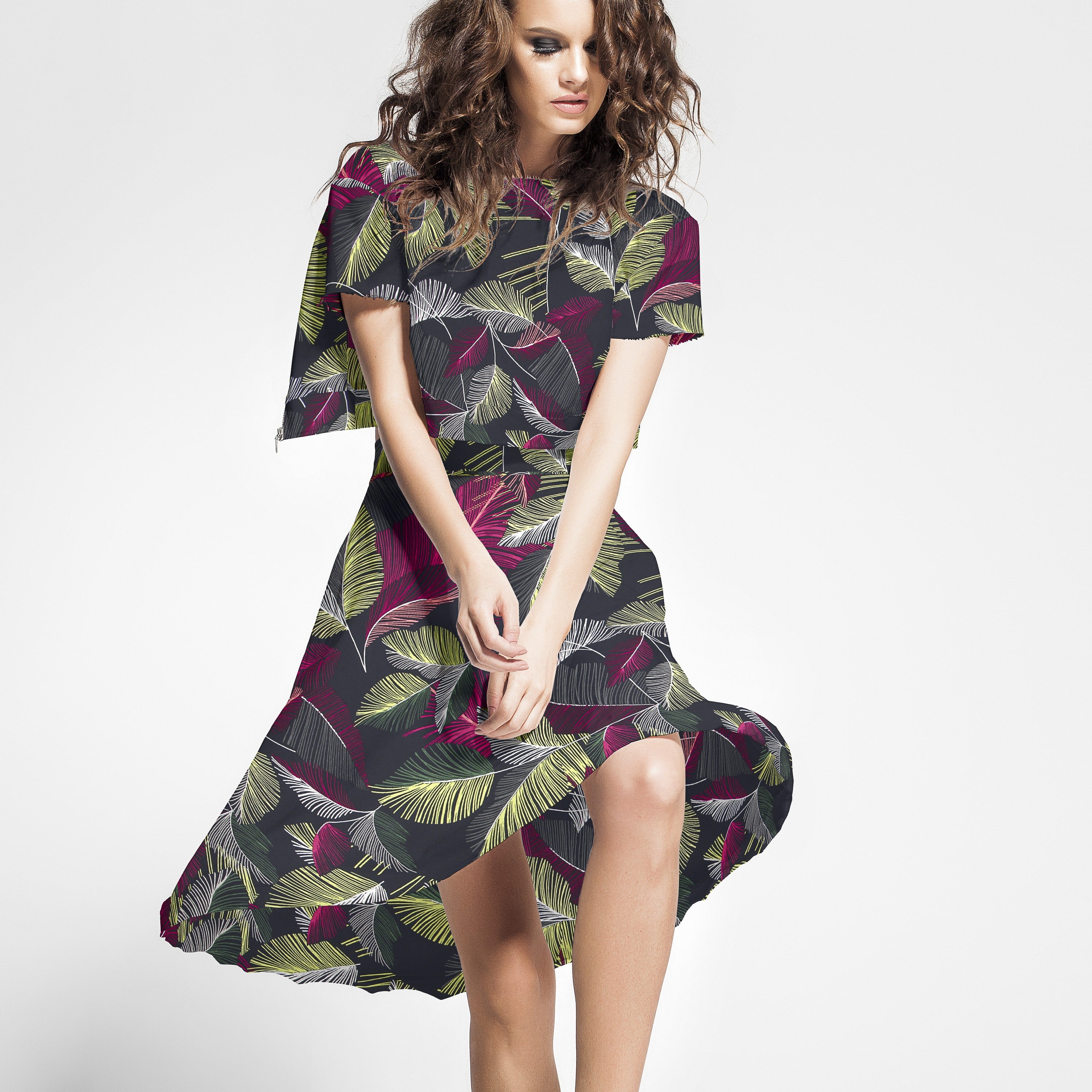 Viscose Palmiers Jaune - Ribes y Casals