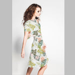 Viscose Grands Palmiers Blanc - Ribes y Casals