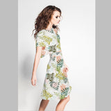 Viscose Grands Palmiers Blanc - Ribes y Casals