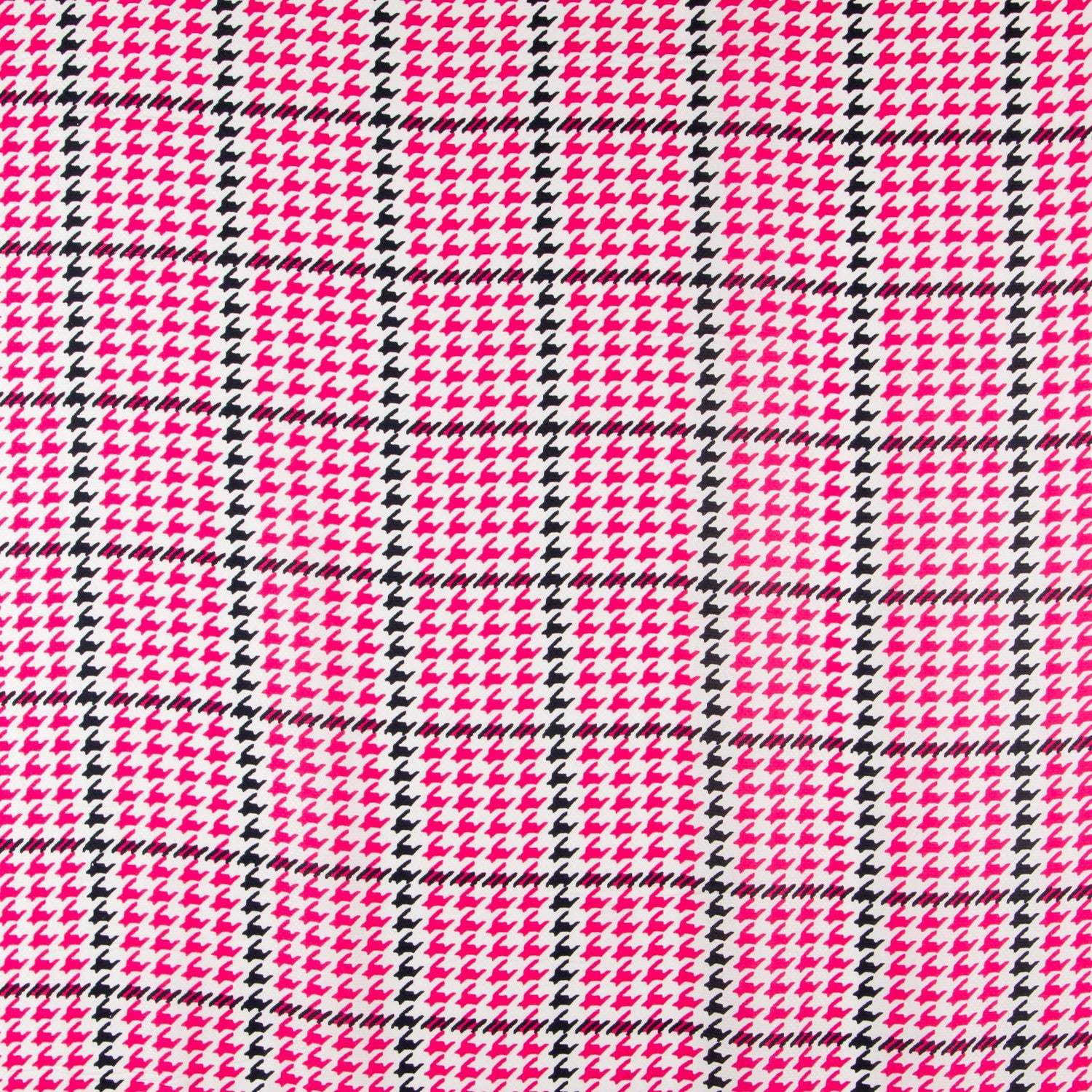 Viscose Pied Poule Fuchsia - Ribes y Casals