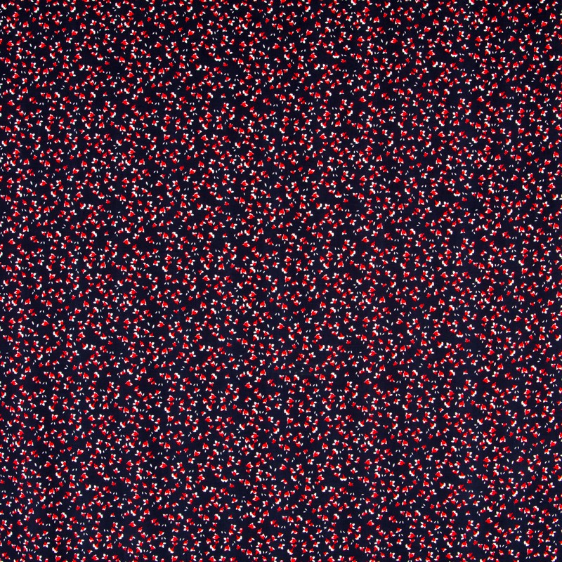 Viscose Pétales Bleu Marine - Ribes y Casals