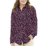 Viscose Pétales Bleu Marine - Ribes y Casals