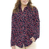 Viscose Pétales Bleu Marine - Ribes y Casals