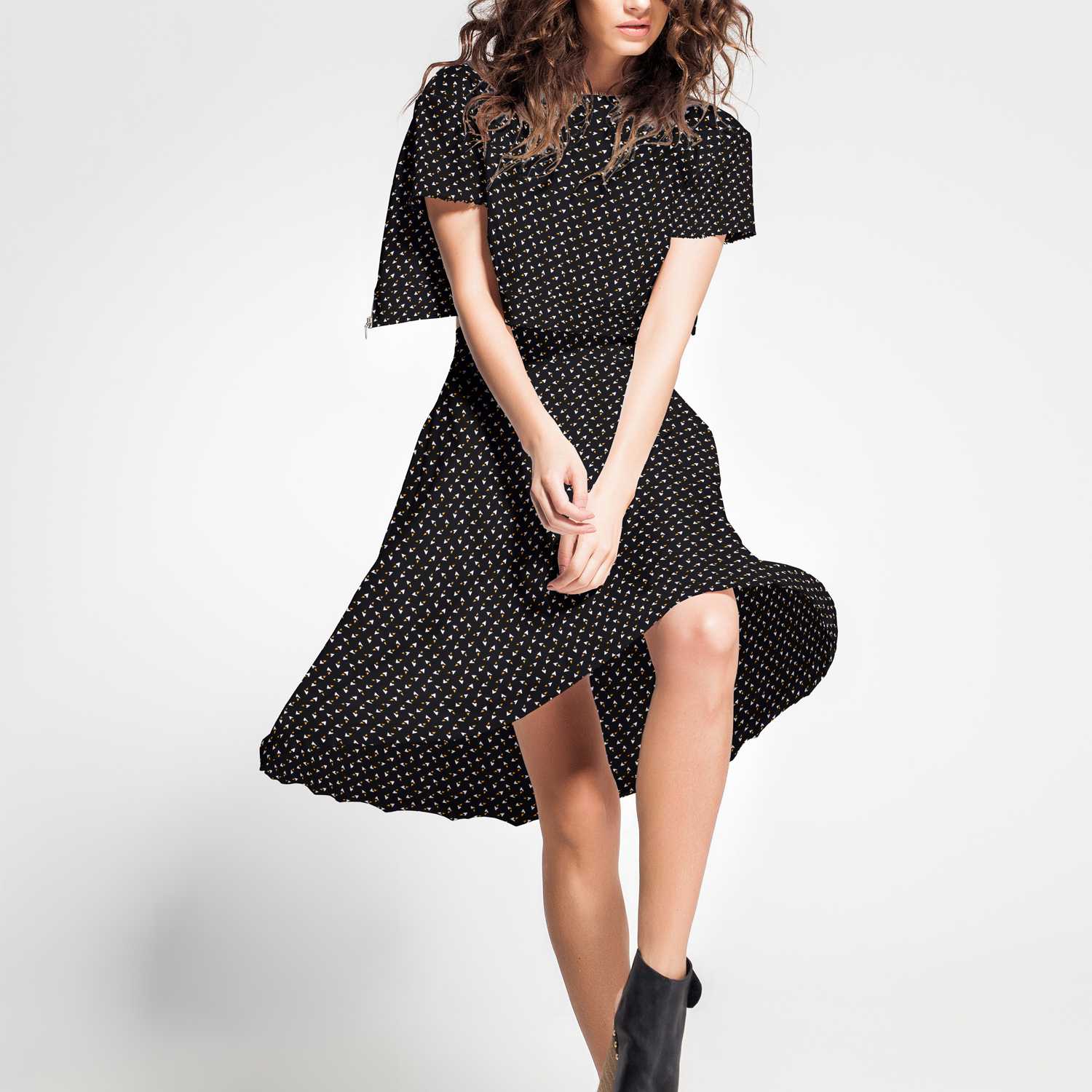 Viscose Bouquets Noir - Ribes y Casals