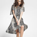 Viscose Peau De Serpent Gris - Ribes y Casals