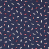 Viscose Plumes Bleu Soutenu - Ribes y Casals