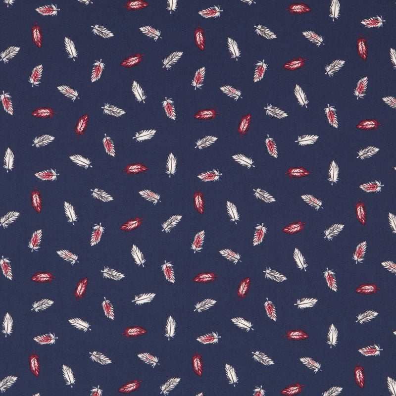 Viscose Plumes Bleu Soutenu - Ribes y Casals