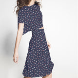 Viscose Plumes Bleu Soutenu - Ribes y Casals