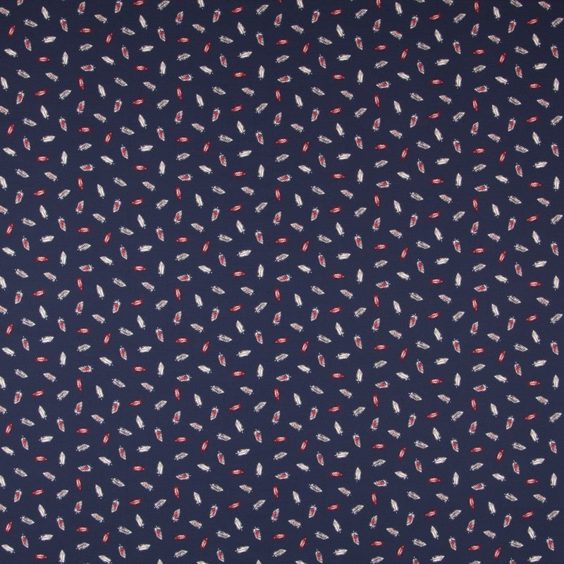 Viscose Plumes Bleu Soutenu - Ribes y Casals