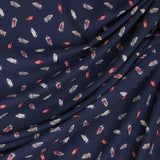 Viscose Plumes Bleu Soutenu - Ribes y Casals