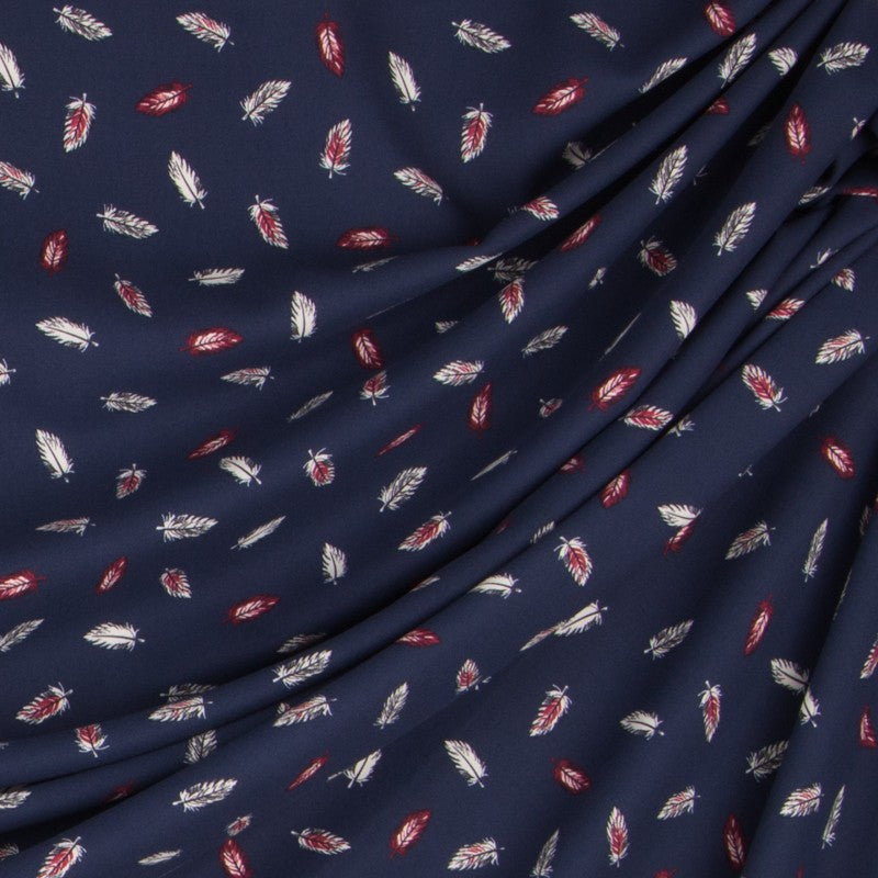 Viscose Plumes Bleu Soutenu - Ribes y Casals