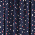 Viscose Plumes Bleu Soutenu - Ribes y Casals