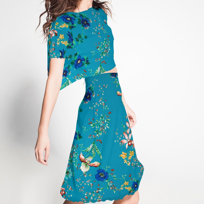 Viscose Ethnique Bleu - Ribes y Casals