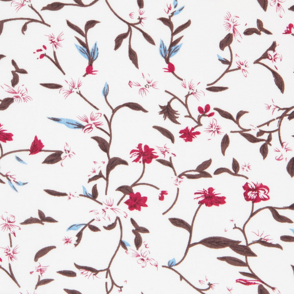 Viscose Branches Florales Écru - Ribes y Casals