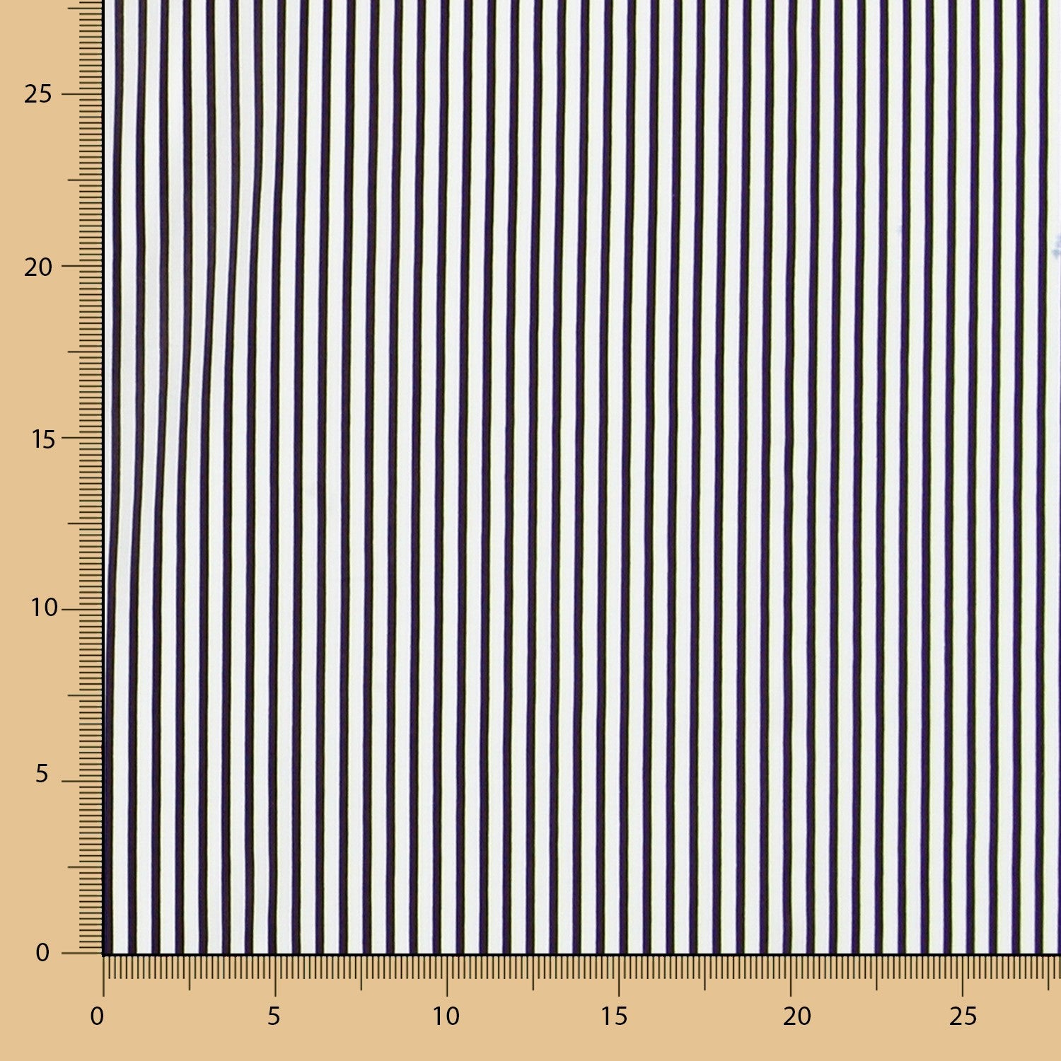 Viscose Rayures Marron - Ribes y Casals
