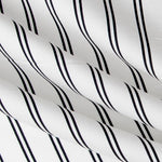 Viscose Rayures Noir - Ribes y Casals