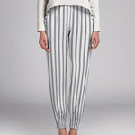 Viscose Rayures Noir - Ribes y Casals