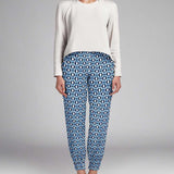 Viscose Fleurs Novembre Marine - Ribes y Casals