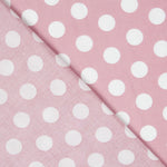 Pois Blanc Viscose Rose - Ribes y Casals