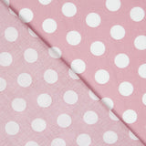 Pois Blanc Viscose Rose - Ribes y Casals