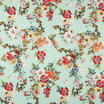 Viscose Rustique Floral Vert - Ribes y Casals