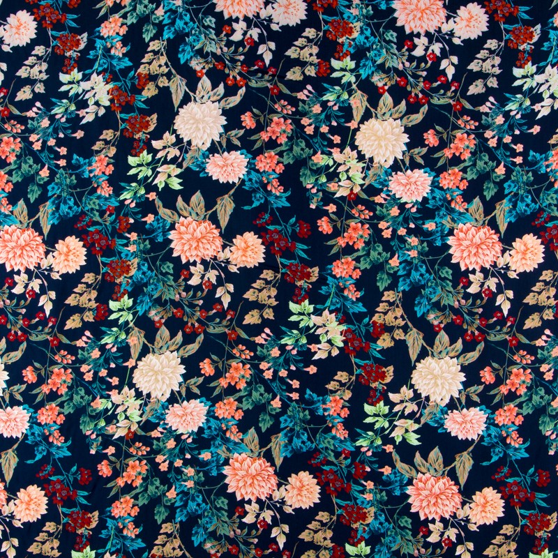 Viscose Sauvage Bleu Marine - Ribes y Casals