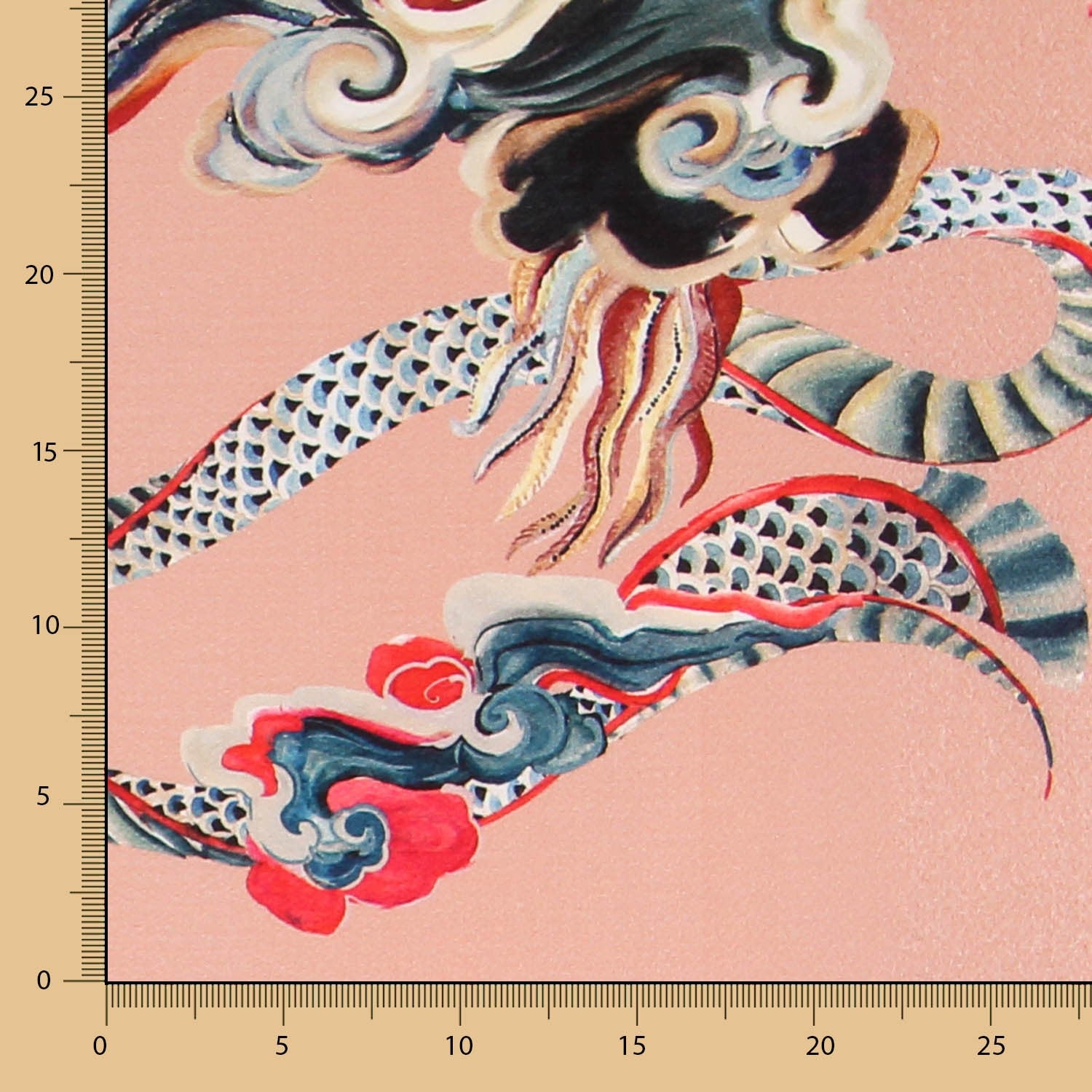 Viscose Satin Dragon Saumon - Ribes y Casals