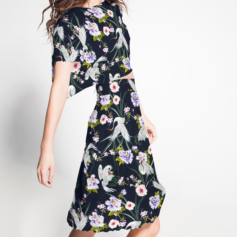 Viscose Cignes Bleu Nuit - Ribes y Casals