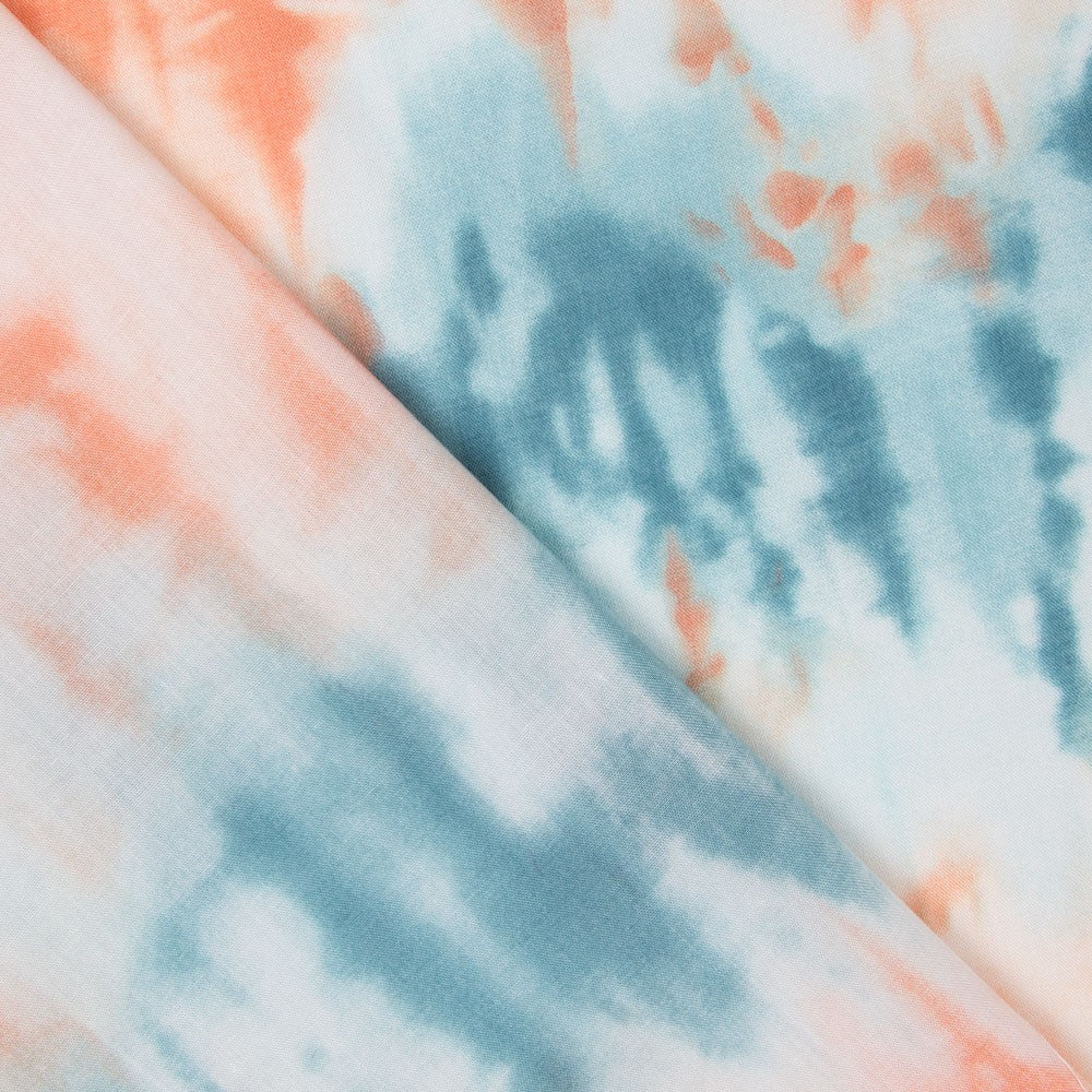 Viscose Tie Dye Turquoise - Ribes y Casals