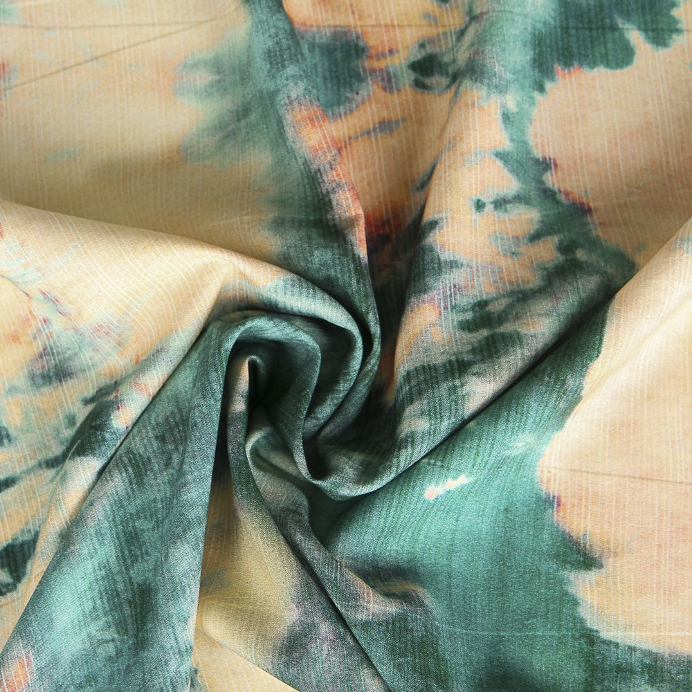 Viscose Tie Dye Vert - Ribes y Casals