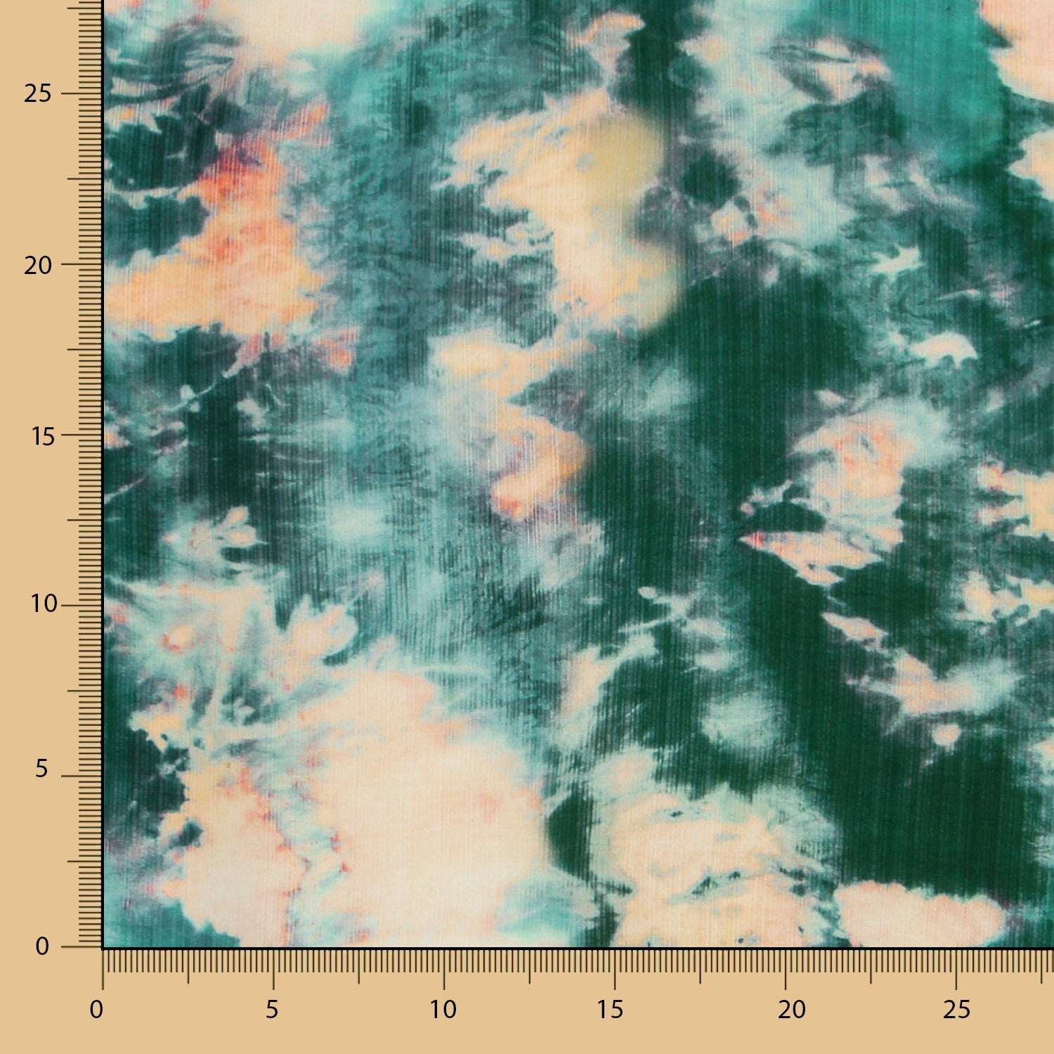 Viscose Tie Dye Vert - Ribes y Casals