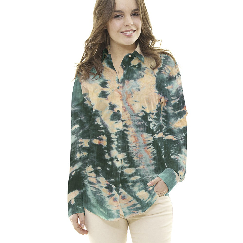 Viscose Tie Dye Vert - Ribes y Casals