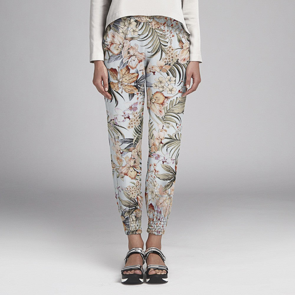 Viscose Imprimé Tropicale Bleu - Ribes y Casals